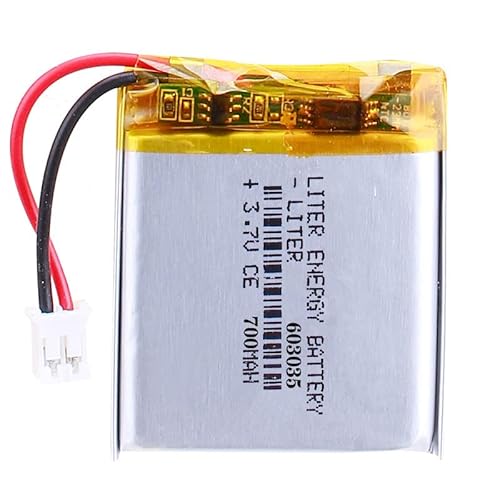 Liter Energy Battery 3.7V Lipo Battery 700mAh Rechargeable Lithium ion Polymer Battery 603035 Lithium Polymer ion Battery with JST Connector