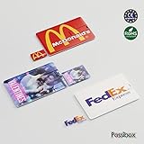 Possibox Custom Credit Card USB Flash Drive 128MB Imprinted with Your Logo - as Promotional Gift - Bulk - Customizable 50 Pack