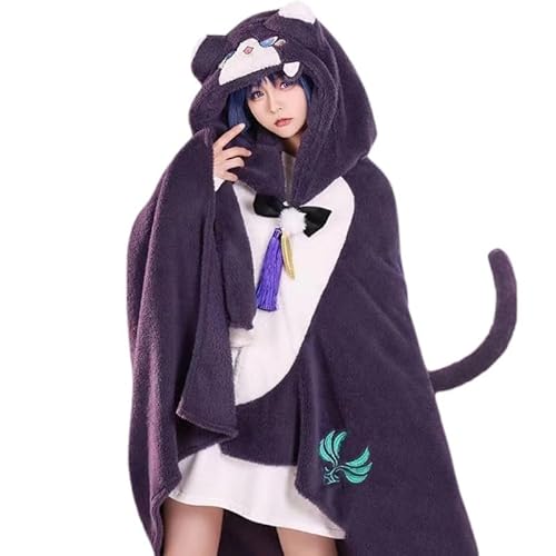 Anime Blankets, Fluffy Wearable Blanket For Cosplay and Home,One Size(Accessories Not Included) (Wander-er)
