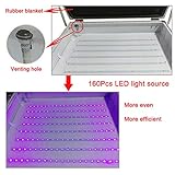 Tabletop Precise 20" x 24" 80W Vacuum LED UV Exposure Unit LED Vacuum Exposure Machine