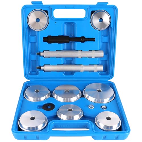 DAWNROAD Heavy Duty Pinion Bearing Race Driver Set for Trucks 2-11/16" to 4-1/8" for use on 1/2 and 3/4 ton Ford, Dodge and GM Pickups, 11 PCS