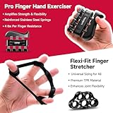 FitBeast Grip Strengthener Forearm Strengthener Hand Grips Strengthener Kit - 5 Pack Adjustable Resistance