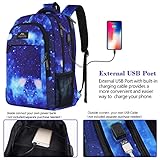 MATEIN School Backpack for Boys Girls, Anti Theft College School Laptop Bookbag for Students with USB Charging Port, Water Resistant Slim Travel Laptop Backpack Fits 15.6 In Computer Gifts for Men