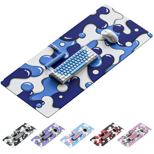 Kraken Gaming Mouse Pad Large Blue XXL Mouse Pad for Gaming - Desk Mat for Keyboard - Thick Artisan Mousepad for Desk (ICE Drip)