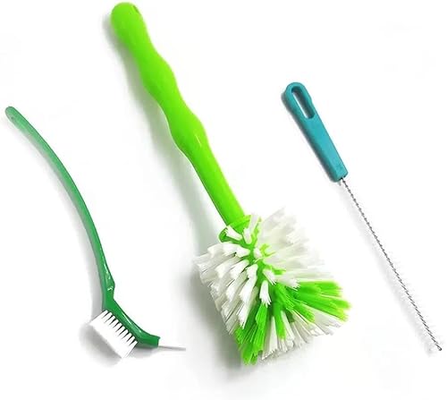 Pot Dish Brush Robust Cleaning Brush Ideal Compatible with Thermomix TM5 TM6 TM31 Food Mixer Monsieur Cuisine (The Complete Kit)
