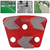 6PCS Diamond Grinding Disc, Trapezoid Diamond Floor Grinding Pad Disc, #30 Grit Metal Bond Diamond Trapezoid for Concrete Grinder (6)