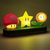 Paladone Super Mario Icon Light - Officially Licensed Mario Brothers Free Standing Desk Light, Gaming Room Decor and Merchandise for Boys and Girls, Nightlight Gift Accessory for Bedroom