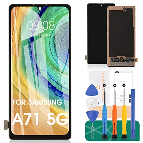 Screen Replacement for Samsung Galaxy A71 5G SM-A716 A716U A716A A7160 A716D AMOLED Display LCD Touch Screen Digitizer Assembly Repair Kits（No Fit for A71 4G/A715
