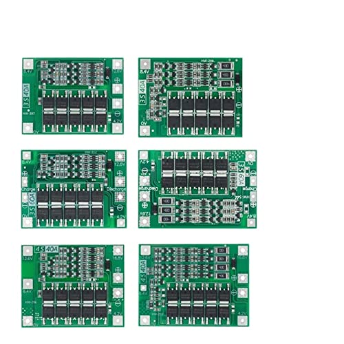 PIKIS 3S 4S 40A 60A Li-ion Lithium Battery Charger Protection Board 18650 BMS for Drill Motor 11.1V 12.6V/14.8V 16.8V 1Pcs (Color : 4S 40A Enhanced)