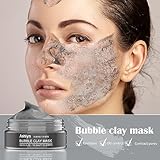 Ashlyn 3 PCS Clay Mask Set, Green Tea Clay Facial Mask, Rose Face Masks Skincare, Dead Sea Bubble Deep Cleanse Mask, Organic Facial Masks for Women, Face Mask Skin Care Set Gifts for Girls Teens