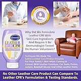 Leather CPR Cleaner and Conditioner - Made in USA, Leather Furniture Cleaner and Conditioner for Couch, Leather Conditioner for Purses, Shoes, Jackets, Car Leather Cleaner, Leather Restore -18oz