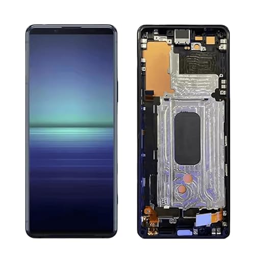 YOOOKOOO for Sony Xperia 5 II LCD Display Touch Screen Digitizer Assembly Replacement Repair Parts (Black with Frame)