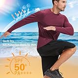 MLYENX 4-7 Pack Long Sleeve Shirts for Men Quick Dry Moisture Wicking Mens Long Sleeve Tee Shirts Workout T Shirts