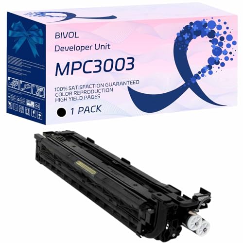 BIVOL MPC3003 Developer Unit Compatible for Ricoh MP C3003 C3503 C4503 C5503 C6003 Printers, High Yield 170000 Pages (1 Pack Black)