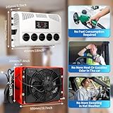 UAHKPA 24V RV air conditioner,split type 13000btu truck air conditioner, suitable for camping vehicles, trucks, RVs, trailers, excavators, vans and other 24V DC air conditioner (24, Volts (DC))