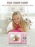 Digital Camera, FHD 1080P Camera, Digital Point and Shoot Camera with 16X Zoom Anti Shake, Compact Small Camera for Boys Girls Kids