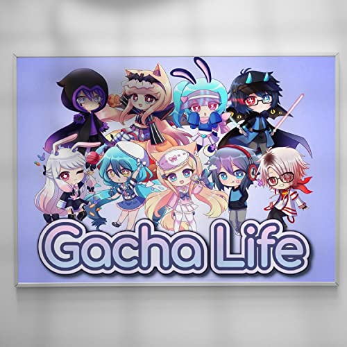 Gacha life poster, Gacha life merch, room decor aesthetic tiktok, girls nursery room decor