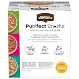 Rachael Ray Nutrish Purrfect Broths Natural Wet Cat Food, Variety Pack, 1.4 Ounce Pouch (Pack of 24), Grain Free