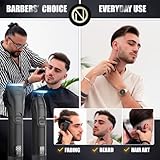 Novah® Professional Hair Clippers for Men, Professional Barber Clippers and Trimmer Set, Mens Cordless Hair Clippers for Barbers Haircut Kit Fade