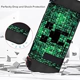 Carrying Case for Nintendo Switch, Soft Switch Case, Switch Screen Protector, Thumb Grips Caps, Switch Accessories Protective Case for Switch Console, Portable Travel Carry Cases for Switch, Green