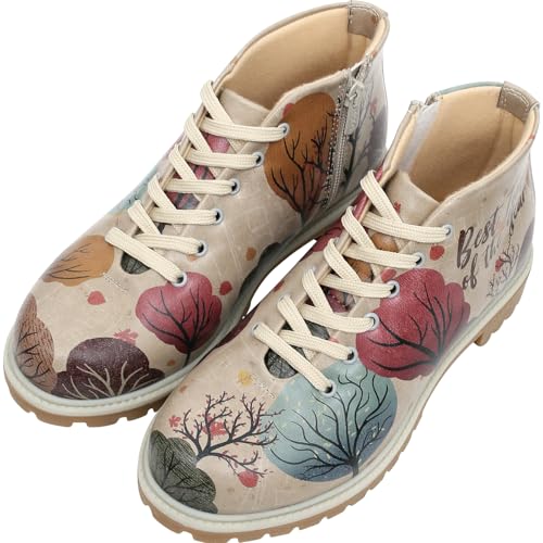 DOGO ShortCut Boots for Women - Vegan Leather and Handmade Ankle Boots for Women, Best Time of the Year Design