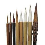 Professional Chinese Art Brush Set 8 Pcs Chinese Paint Brush Kit with Mat