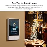 SONOFF Smart Switch, 2-Switch Panel Home Control, WiFi Smart Scene Wall Switch with Touchscreen, Smart Temperature Function, Lights Control, Compatible with Alexa and Google Home, NSPanel (1, White)