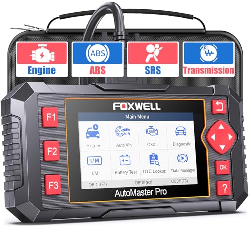 2025 FOXWELL NT604 OBD2 Scanner Diagnostic Tool, Check Engine Code Reader, ABS SRS Transmission Airbag Car Scanner, Car Scan Tool for All Vehicles, English/Spanish Ver., Lifetime Free Update, AutoVIN