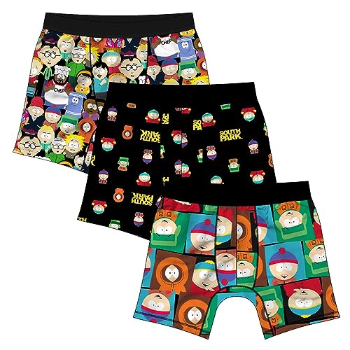 Bioworld South Park Men's Boxer Briefs (Pack of 3) Multicolored