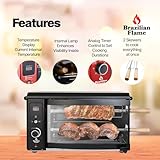 Brazilian Flame Churrasco® Rotisserie Grill Roaster with 2 Auto Rotating Indoor Skewers for Rotisserie Chicken, Brazilian Style BBQ, Electric Smoke-Free Rotisserie Grill for Apartment - Bundle