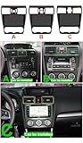 hizpo 8 Core Car Radio Stereo for Subaru Forester MK4 2013-2015/ Subaru Impreza 2012-2014/Subaru XV Crosstrek 2012-2014, 4+32GB GPS Navigation QLED Screen with Carplay Android Auto Bluetooth RDS DSP