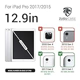 ZUGU CASE 2017/2015 iPad Pro 12.9 inch (Old Model) 1st & 2nd Gen Case Prodigy X, Very Protective But Thin, Convenient Magnetic Stand, Sleep/Wake Cover for Men & Women, Black