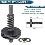 Worm Gear Kit Compatible With KitchenAid Whirlpool 5QT & 6QT Mixer Gear Parts Replacement, Worm Follower Gear Kit 9706529 W11086780 9709511 9703337 9709231