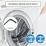 Dryer Lint Brush Vent Cleaner 30 inch Refrigerator Coil Cleaning Brushes Clothes Trap Duct Remover, Crevice Cleaning Brush, Washing Machine Cleaning Tools for Household (2 Pack)