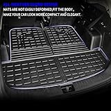 Rongtaod Cargo Mat Compatible with 2021-2025 Kia Sorento Cargo Liner Trunk Mat TPE All Weather Back Seat Cover Protector 2024 Sorento Accessories (Trunk Mat with Backrest Mat)