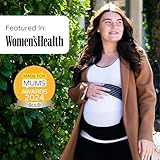 BABYGO® 4 in 1 Pregnancy Support Belt Maternity & Postpartum Band - Relieve Back, Pelvic, Hip Pain, SPD & PGP >> inc 40 Page Pregnancy Book for Birth Preparation, Labor & Recovery XL Black