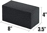 Commercial Grade, Heavy Duty Grill Cleaning Brick Bulk 4 Pack. Pumice Stone Cleaner Tool Cleans and Sanitizes Restaurant Flat Top Grills or Griddles Effectively Without Harsh Chemicals or Abrasives