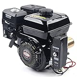 7.5HP 4 Stroke Gasoline Engine, 212 CC Air Cooled Electric Start Gas Multi-Use Engine Motor Engine Replacement