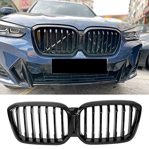 For BMW X3 X4 G01 G08 G02 2022+Facelifted Front Kidney Bumper Grille X3M X4M LCI Racing Grills