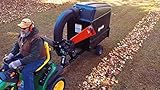 Agri-Fab 45-0578 Large Capacity 32 CU FT Hard Top Chip- N-Vac, Tow Behind Lawn Vacuum, Leaf Mulcher, Gas Powered, Easy Foot Pedal Dumping