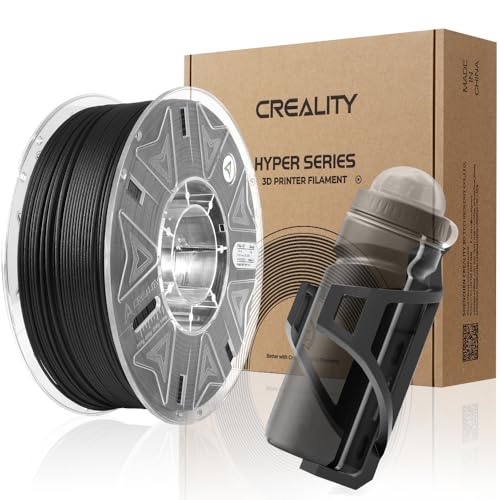 Creality Hyper PA6-CF Carbon Fiber Nylon Filament 1.75mm，3D Printing Material with Engineering-Grade Strength, Heat Resistant, Low Warp for Functional Prototypes & Industrial Parts 2.2lb/Spool