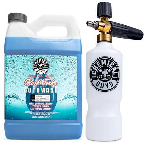 Chemical Guys EQP317 Torq Professional Foam Cannon and Glossworkz Auto Wash, 1 Gal, 128 fl. oz, 1 Pack
