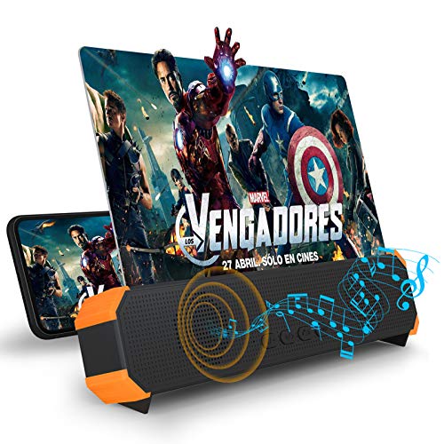 18 Inch Screen Magnifier, 3D Magnifier Projector Screen, Foldable Phone Stand with Screen Amplifier – Compatible with All Smartphones
