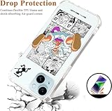 Anime Pattern Designed for iPhone 15 Pro Max Case, Anime Manga Transparent Case Compatible with iPhone15 ProMax, Soft Silicone Anti-Scratch Shockproof Four Corner Airbag Protection Phone Case 6.7 inch