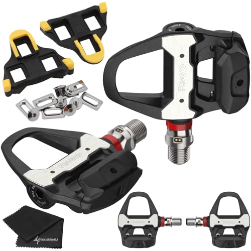 Favero Assioma PRO RS-2 Dual Side Power Meter Pedals with Cleats (6 Degree) and Wearable4U Towel Bundle