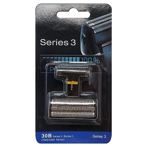 Series 3 30B Replacement Foil & Cutter Set Replacement for Br-aun Shaver 7000/4000 Series(Black, Plastic Sealed Packaging)