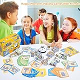 Wooden Matching Game Puzzle 4.0 Games, Pattern Block Match Puzzles Building Cubes with Bell for Kids and Adults Toys Board Games for Family Night