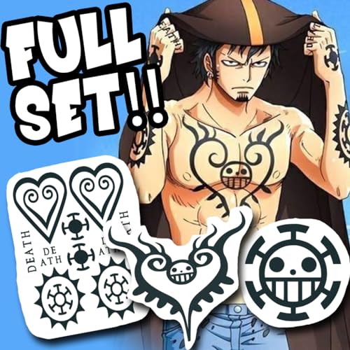 Law FULL SET Temporary Tattoos/Trafagar