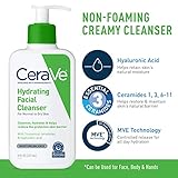 CeraVe Hydrating Skin Care Set, 8oz Moisturizing Cream & 8oz Hydrating Facial Cleanser, Ceramides + Hyaluronic Acid Moisturizer and Face Wash, Accepted by National Eczema Association