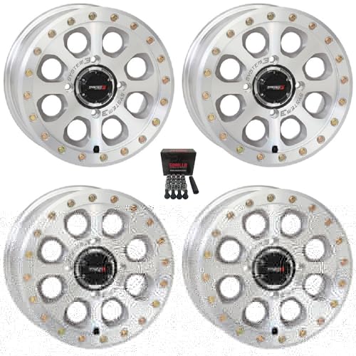System 3 SB-7 Beadlock 15x10 Wide Wheels Machined Can-Am Maverick X3 / Pioneer 1000